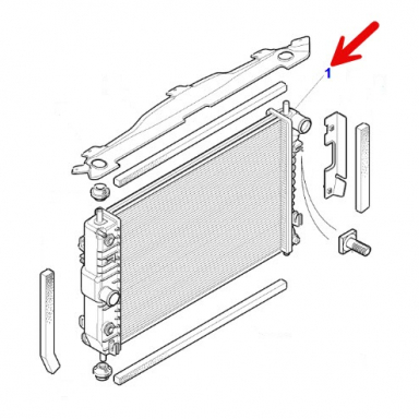 USED RADIATOR ASSEMBLY  MJB4190AF